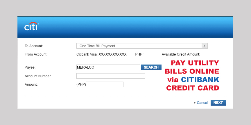 How to Pay Utility Bills Online Using Citibank Credit Card