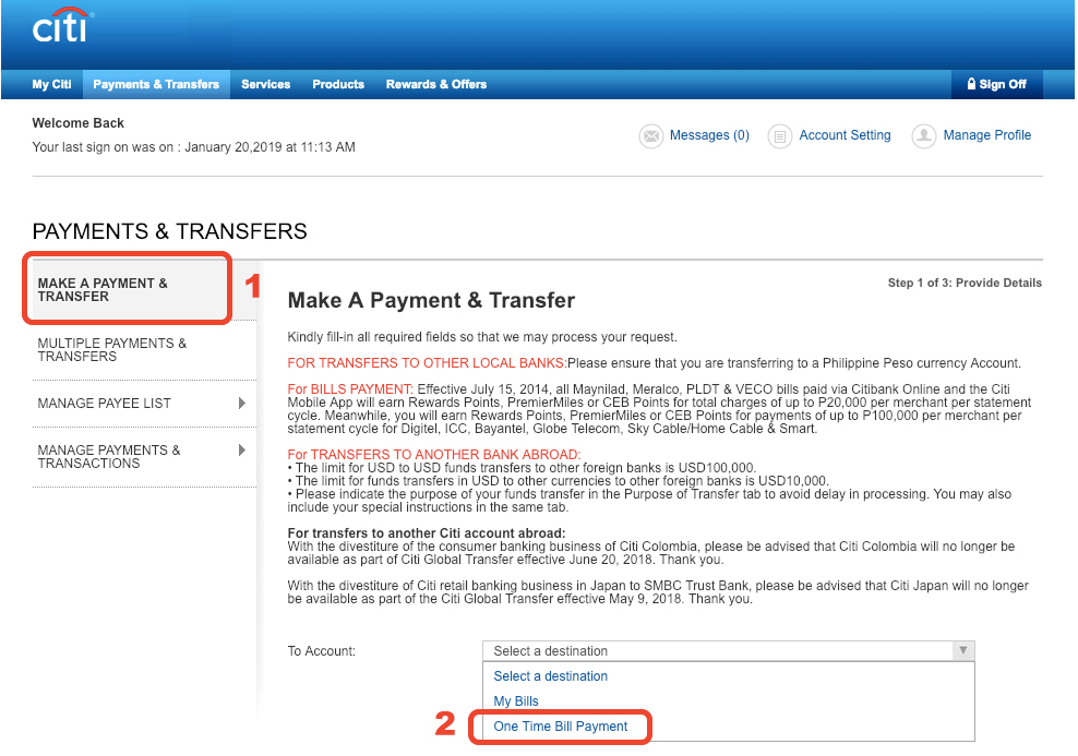 Citibank-Pay-Utility-Bills-Make-Payment-Transfer