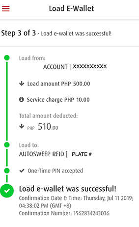 Load Autosweep RFID Online - BPI Successful
