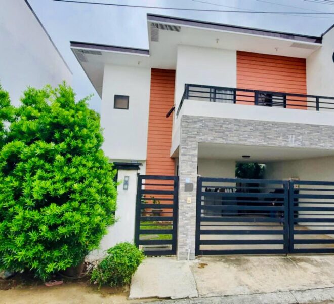 Frontage of a Modern 3BR House and Lot in BF International